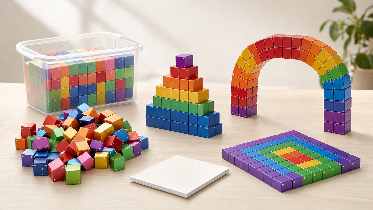100-Piece Magnetic Building Cubes Wholesale: Build a $24.99 Offer With Comparable Sets From US$6.27
