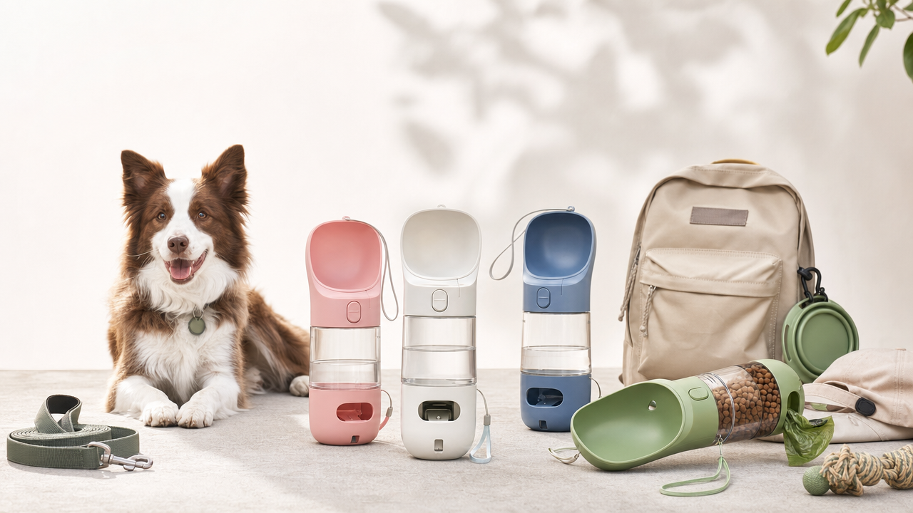 3-in-1 Portable Dog Water Bottle Wholesale From US$3.01: The Walk-Ready Pet Accessory Made for Fast Demonstrations