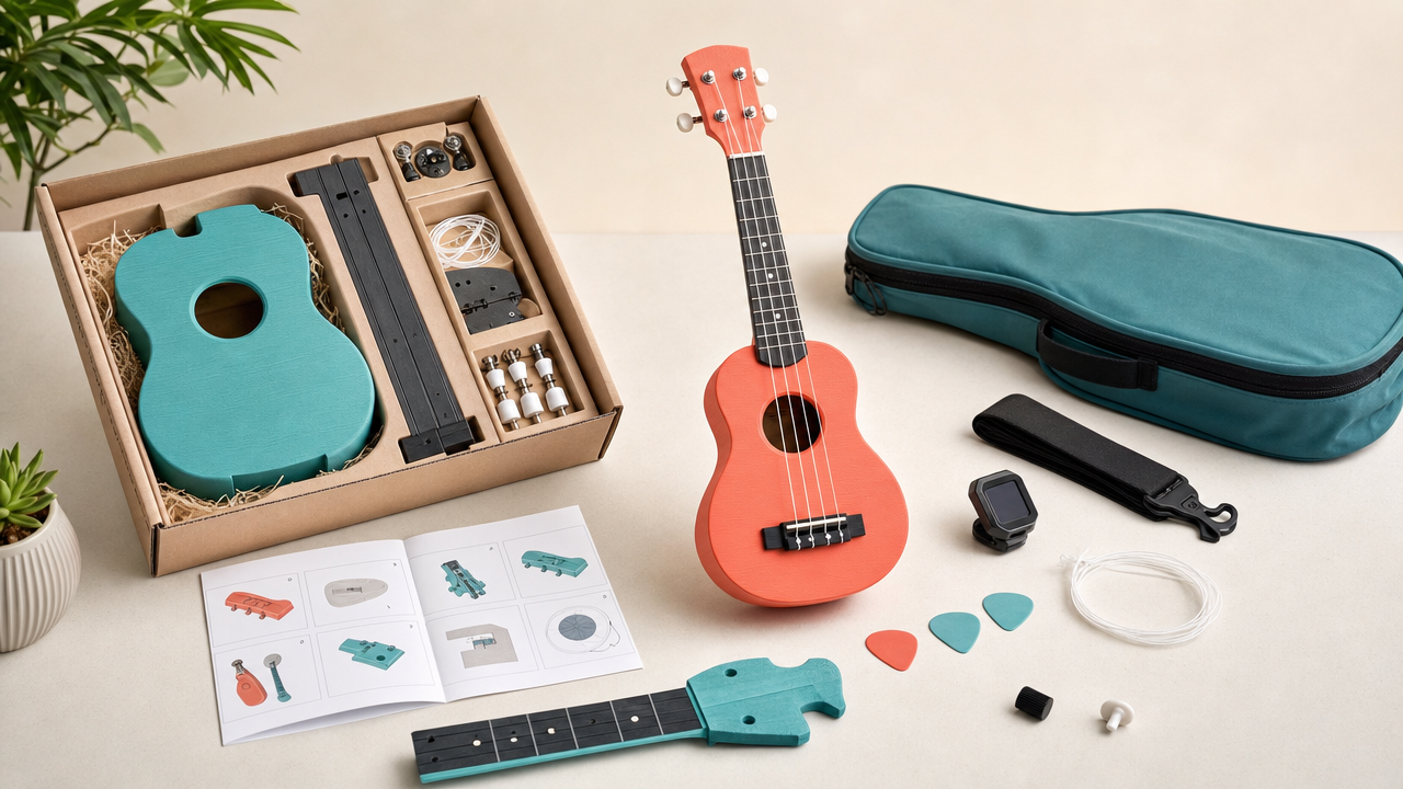 3D-Printed Ukulele Kit Wholesale From US$5.46: Build a $79.99 Maker Gift