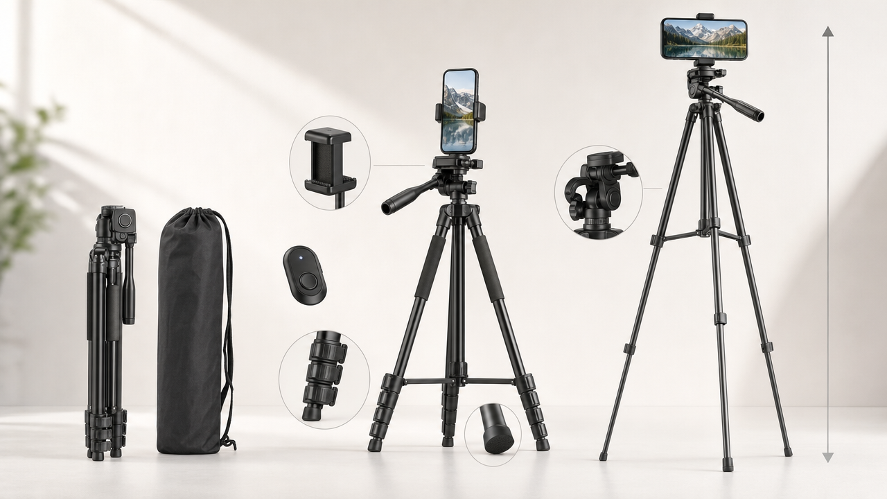 67-Inch Adjustable Phone Tripod Wholesale From US$3.40: Build a $25.99 Creator Offer