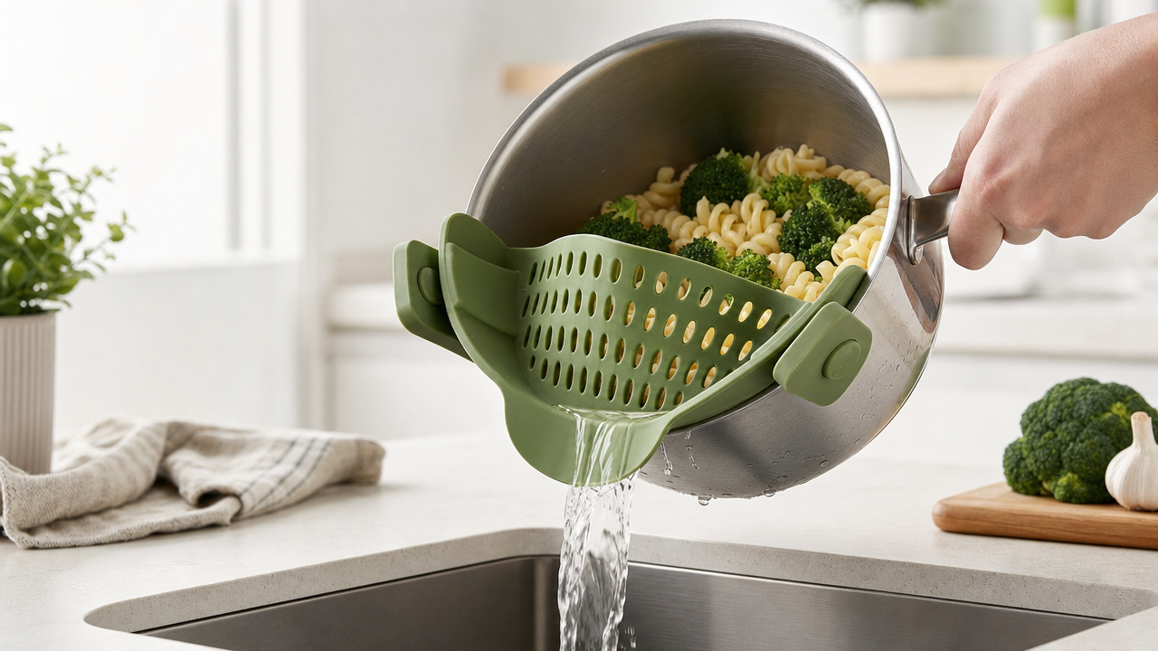 Clip-On Silicone Strainer Wholesale From US$0.93: A Small Kitchen Gadget With Big Demo Value