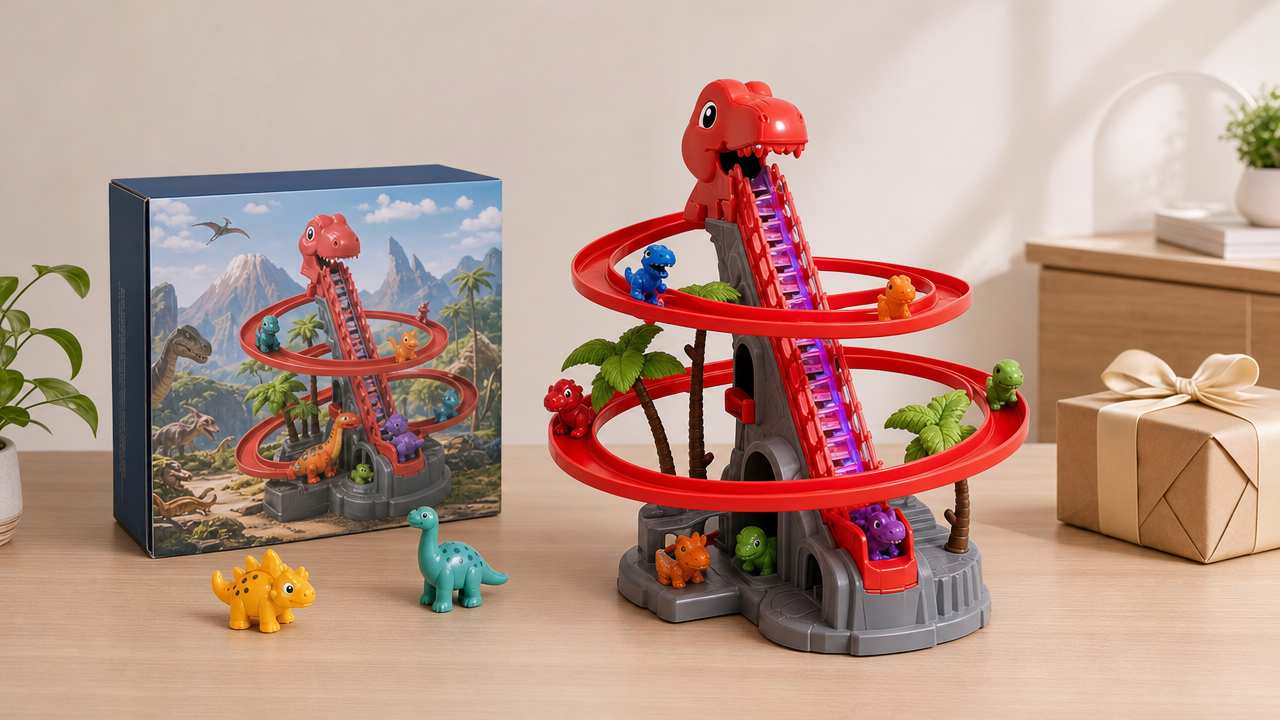 Dinosaur Sliding Race Track Toy Wholesale From US$2.24: Sell a $19.99 Action Gift