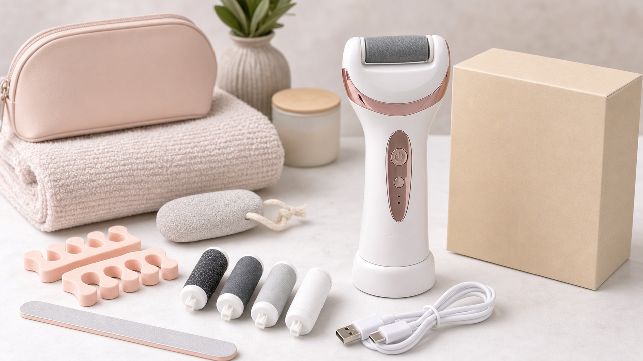 Electric Foot File Wholesale From US$1.12: A Compact Pedicure Tool for Beauty Sellers