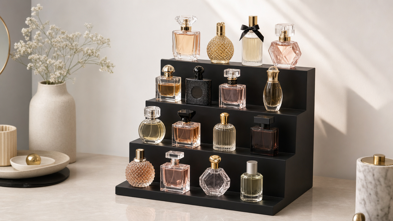Four-Tier Perfume Display Stand Wholesale From US$1.12: Build a $15.99 Organizer Offer
