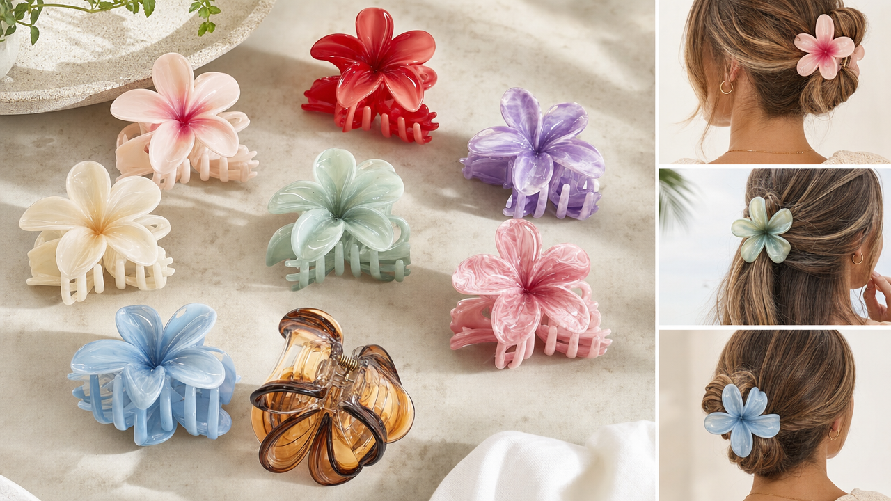 Large Tulip Claw Clip Wholesale From US$0.19: The Flower Clip Buyers Add to Every Summer Cart