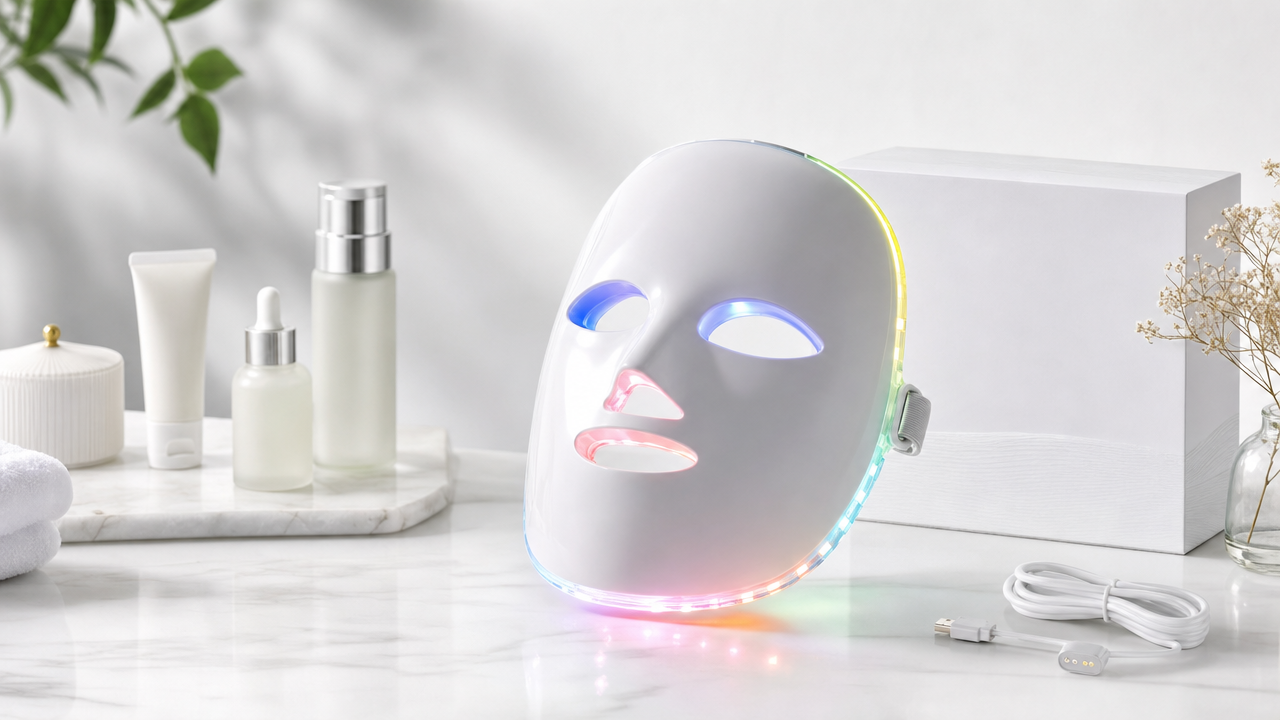 LED Light Therapy Face Mask Wholesale: Glowing Beauty Gadget Trend