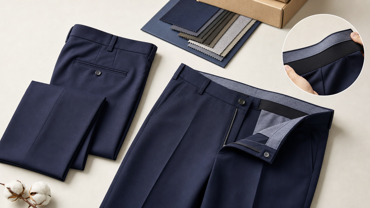 Men's Expandable-Waist Stretch Dress Pants Wholesale From US$3.64: Build a $46.79 Business-Casual Offer