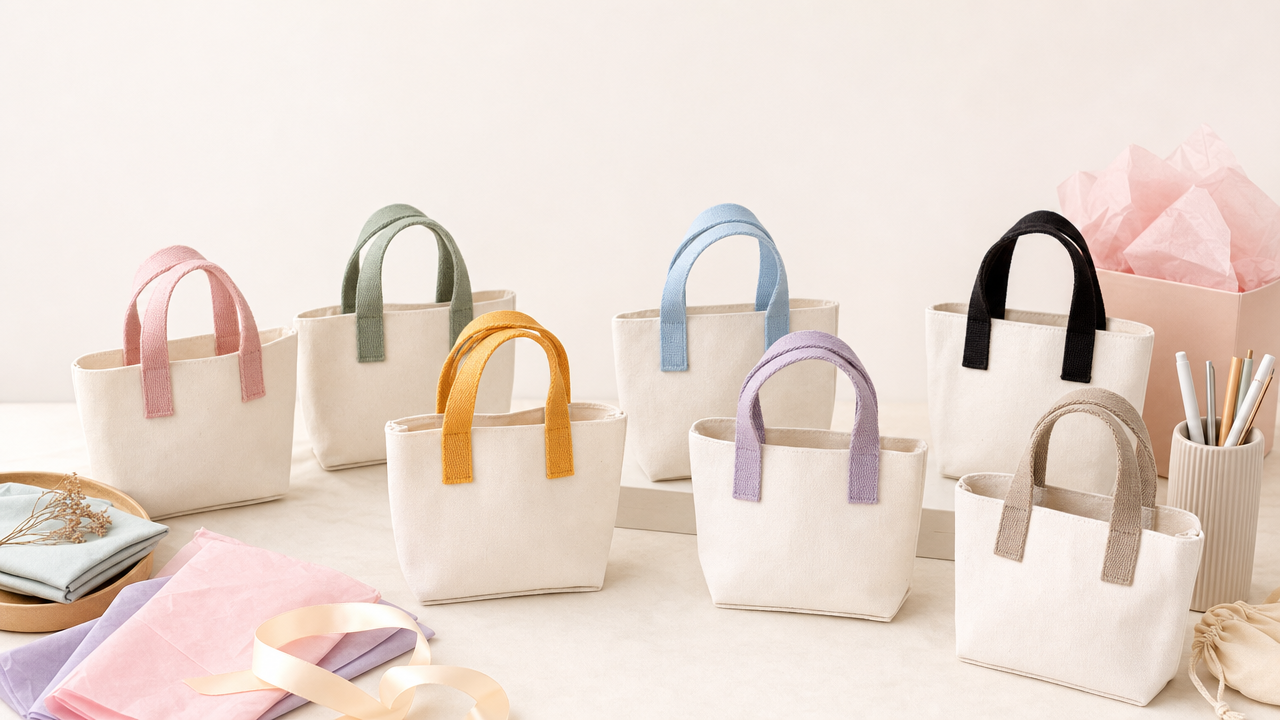Mini Canvas Tote Bag Wholesale From US$0.42: A Small Accessory Built for Fast Giftable Carts