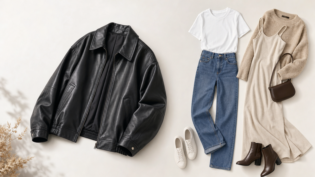 Oversized Faux Leather Jacket: Turn One Fall Layer Into Multiple Selling Looks