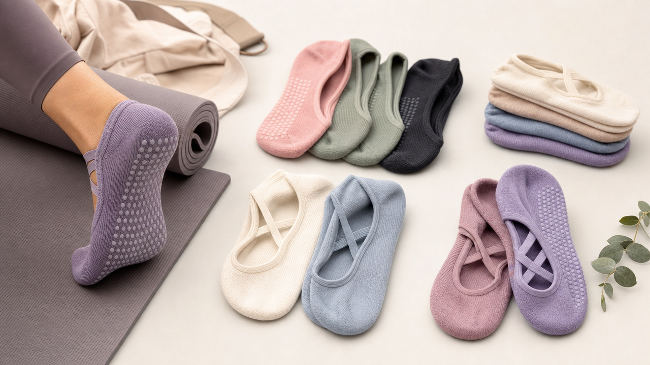 Pilates Grip Socks Wholesale From US$0.27: A Low-Cost Studio Accessory for Activewear Sellers
