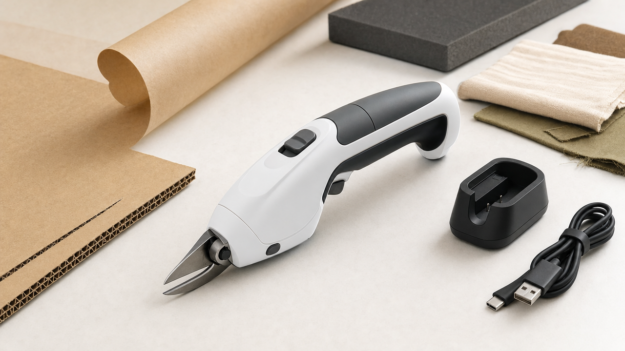 Rechargeable Electric Scissors Wholesale From US$6.30: A Demo-Friendly Cutter for Home, Craft, and Packaging Sellers