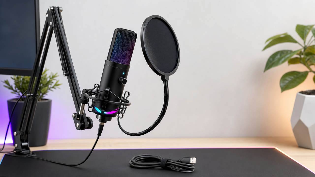 USB RGB Gaming Microphone Kit Wholesale From US$4.27: Build a $27.99 Creator Offer