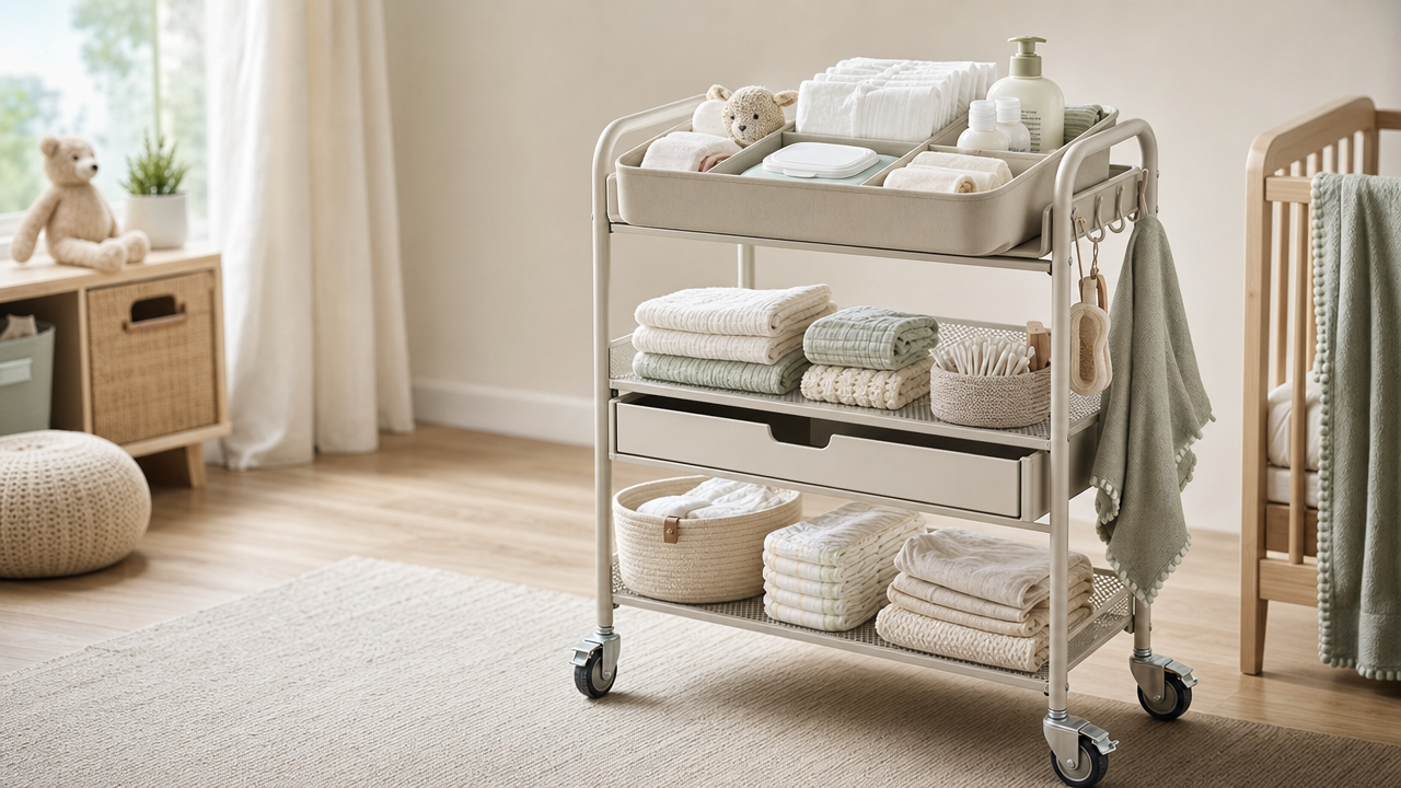 Rolling Diaper Caddy Cart Wholesale From US$7.53: The Mobile Nursery Reset