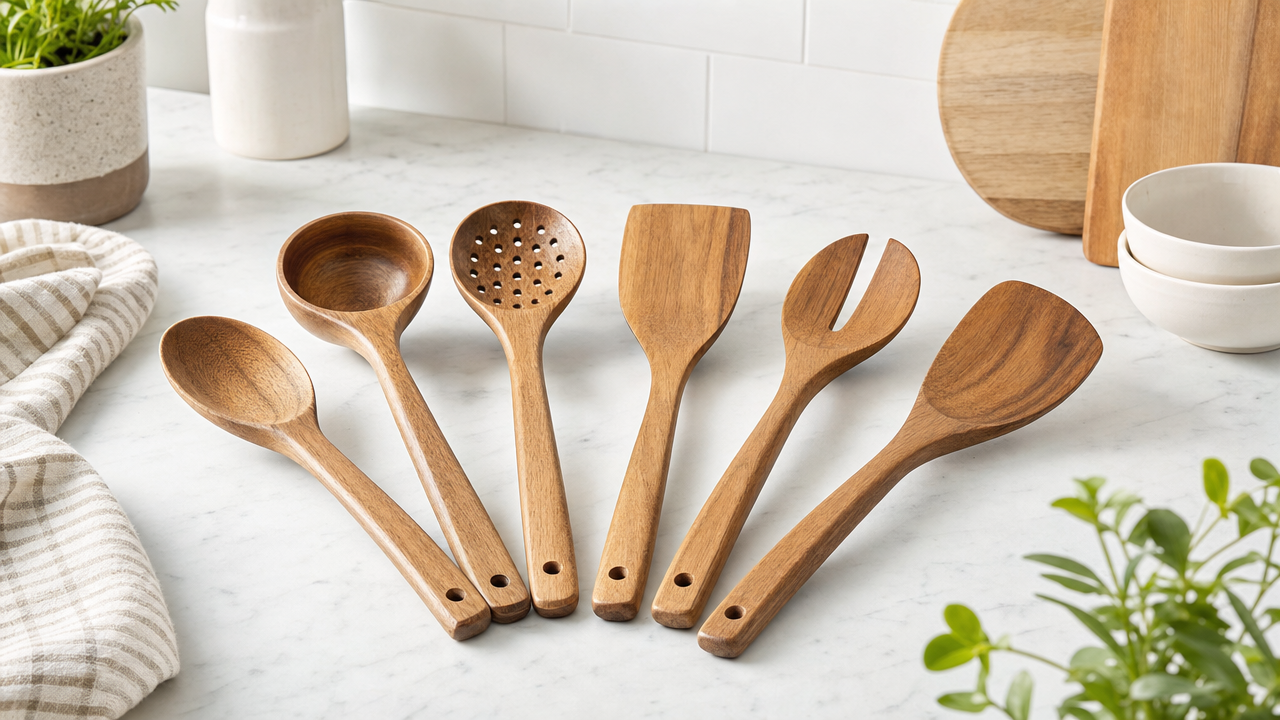 Six-Piece Wooden Spoon Set Wholesale From US$1.78: Build a $15.00 Kitchenware Offer