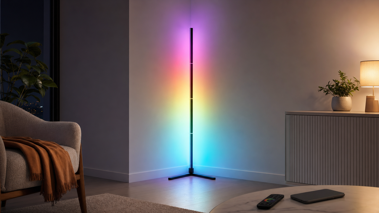 Smart RGB Corner Floor Lamp: Turn an Empty Corner Into a Color Scene