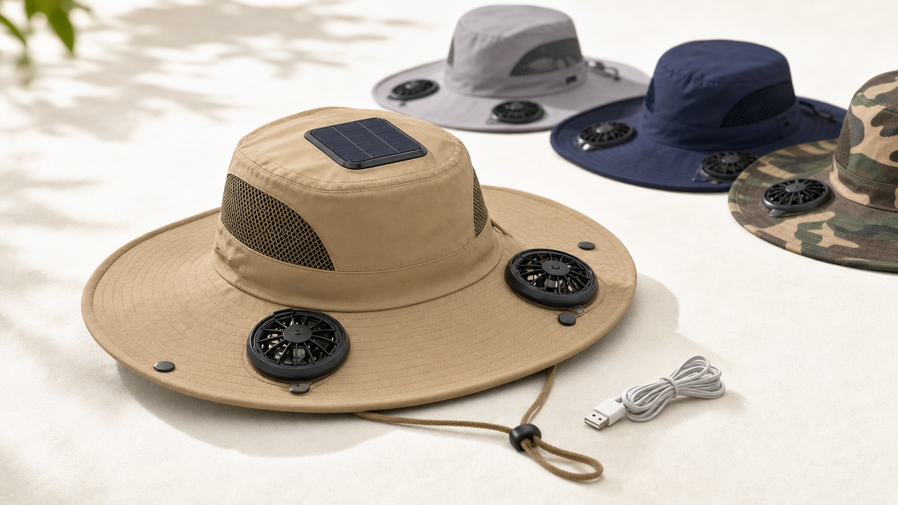 Solar Fan Hats Wholesale From US$0.77: Sell a $39.99 Outdoor Cooling Accessory