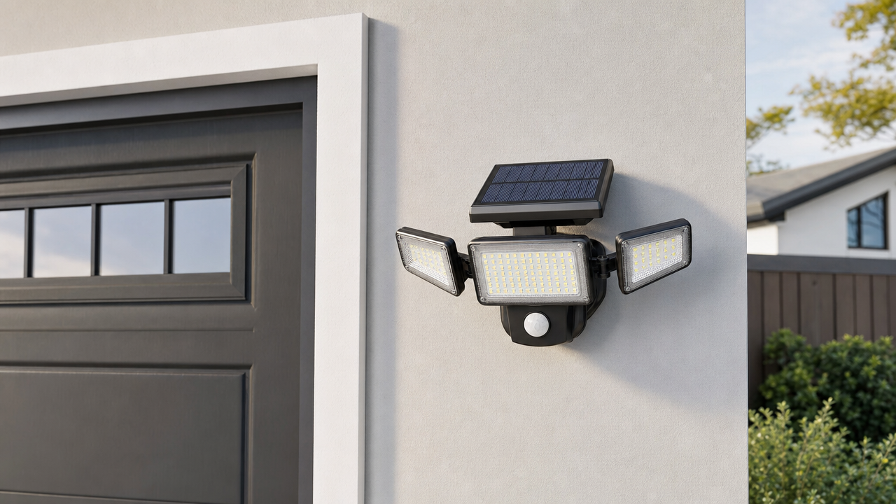 Three-Head Solar Motion Sensor Security Light Wholesale From US$2.24: Build a $27.99 Two-Light Offer