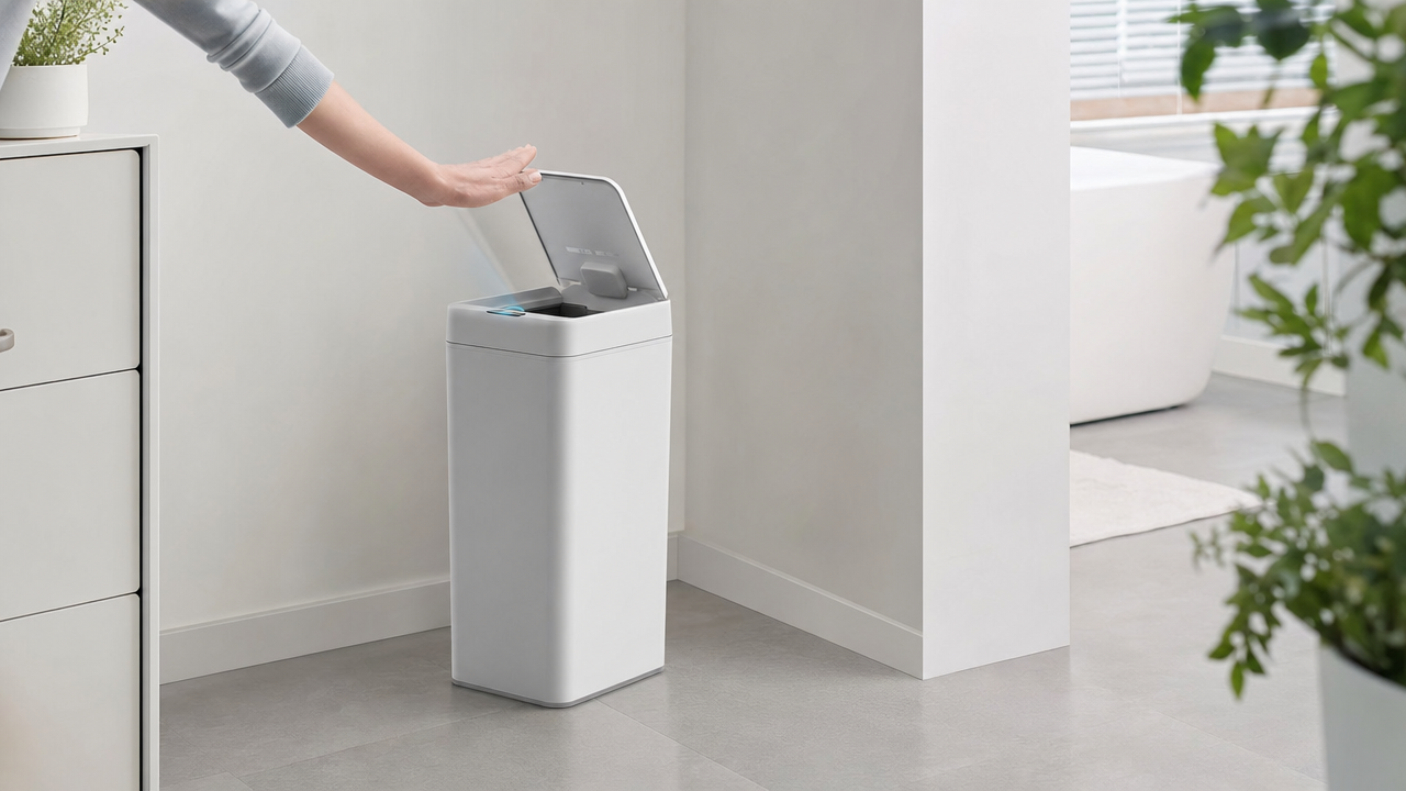 Touchless Motion-Sensor Trash Can: Make Hands-Free Cleanup a One-Wave Demo