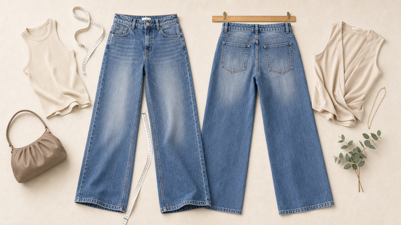 Women's Stretch Baggy Wide-Leg Jeans Wholesale From US$6.02: Build a $39.99 Fit-Led Denim Offer