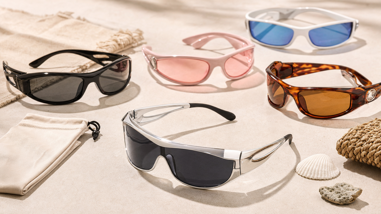 Y2K Wraparound Sunglasses Wholesale From US$0.45: A Low-Cost Accessory With High Visual Pull