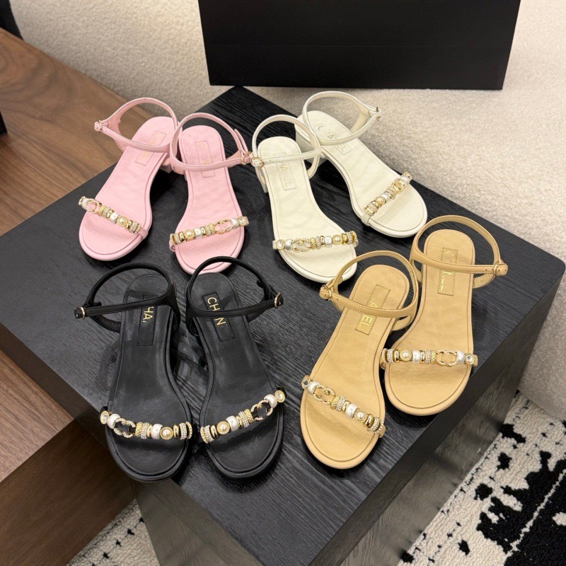 Beaded flip-flop sandals wholesale product image