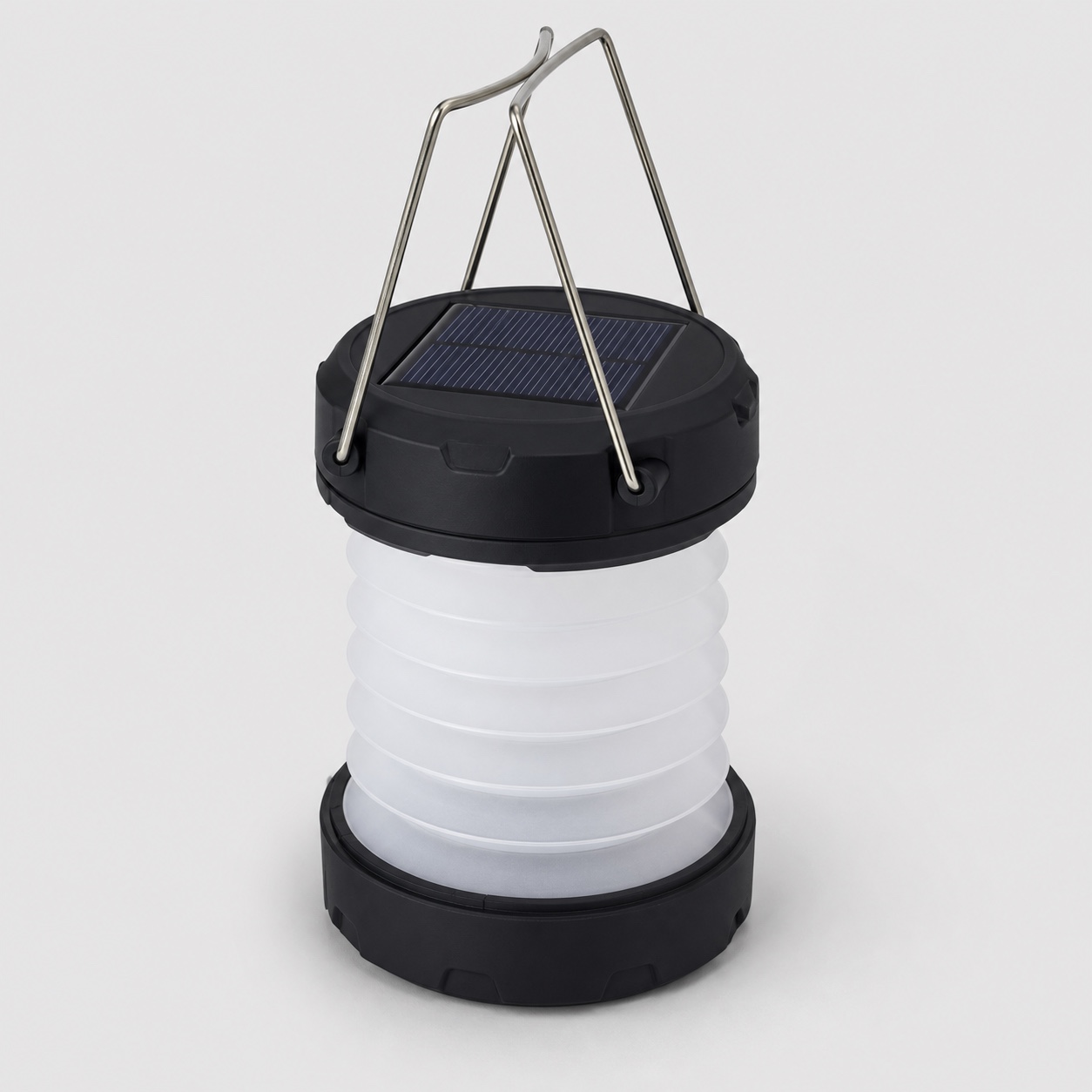 Collapsible solar USB rechargeable camping lantern wholesale product image
