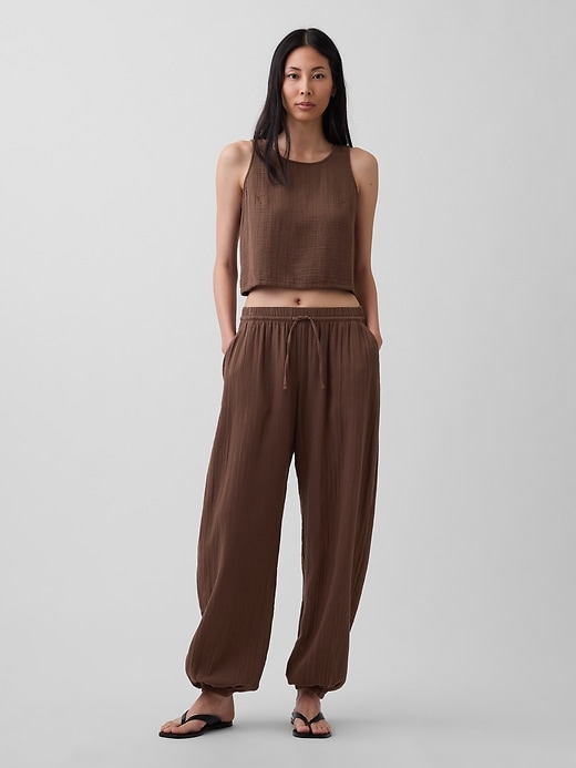 Cotton gauze balloon pants wholesale product image