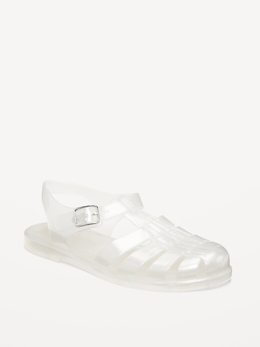Jelly flat sandals wholesale clear fisherman beach sandal product image