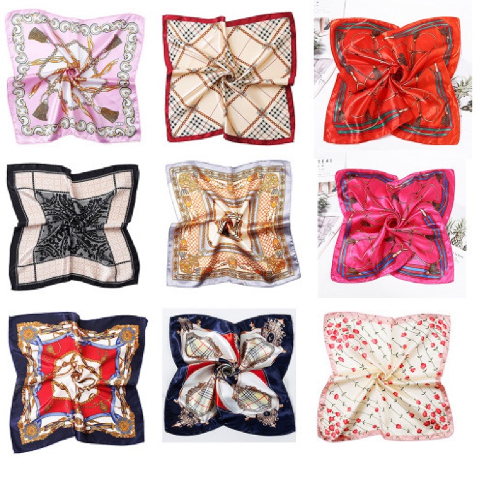 Satin square scarf wholesale product image